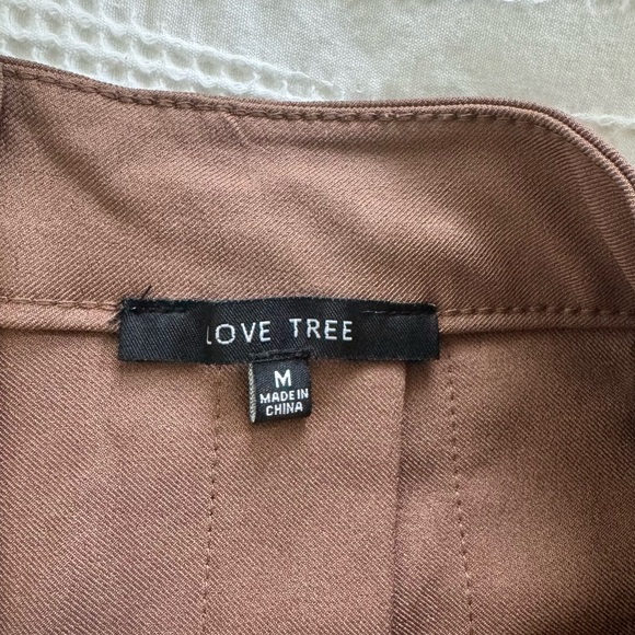 Brown Pleated Mini Skirt M - Picture 6 of 7